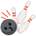 Bowling + küssendes Gesicht