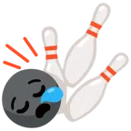 Bowling + schläfriges Gesicht