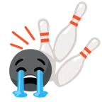 Bowling + heulendes Gesicht