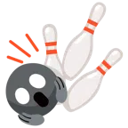 Bowling + vor Angst schreiendes Gesicht