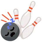 Bowling + schlafendes Gesicht