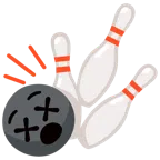 Bowling + benommenes Gesicht