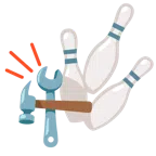 Bowling + Hammer und Schraubenschlüssel