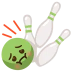 Bowling + würgendes Gesicht