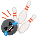 Bowling + sich vor Lachen auf dem Boden wälzen