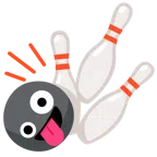 Bowling + irres Gesicht