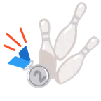 Bowling + Silbermedaille