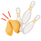 Bowling + Glückskeks