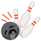Bowling + gähnendes Gesicht
