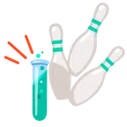 Bowling + Reagenzglas