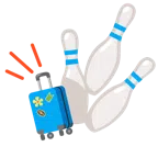 Bowling + Gepäck