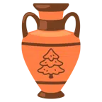 amphora + evergreen tree