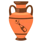 amphora + bottle with popping cork
