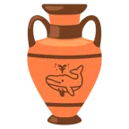 amphora + spouting whale