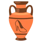 amphora + high-heeled shoe
