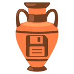 amphora + floppy disk