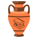 amphora + books