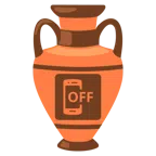 amphora + mobile phone off