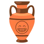 amphora + beaming face with smiling eyes