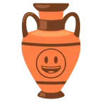 amphora + grinning face with big eyes
