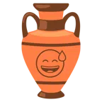 amphora + grinning face with sweat