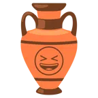 amphora + grinning squinting face