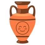 amphora + smiling face with smiling eyes