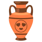 amphora + smiling face with heart-eyes