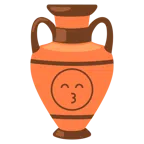 amphora + kissing face with smiling eyes
