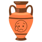 amphora + sad but relieved face