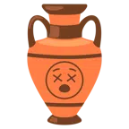 amphora + face with crossed-out eyes