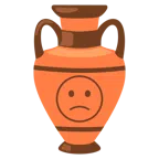 amphora + slightly frowning face