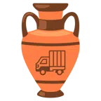 amphora + delivery truck