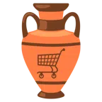 amphora + shopping cart