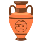 amphora + face with head-bandage