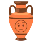 amphora + face with raised eyebrow