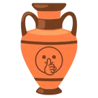 amphora + shushing face