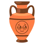 amphora + face holding back tears