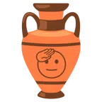 amphora + saluting face