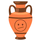 amphora + face with diagonal mouth