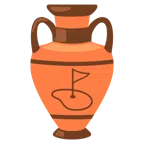 amphora + flag in hole