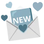 lettera d’amore + pulsante NEW