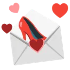 lettera d’amore + scarpa con il tacco
