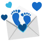 lettera d’amore + impronta di piedi