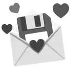 lettera d’amore + floppy disc