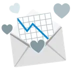 lettera d’amore + grafico con andamento negativo