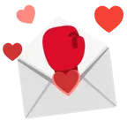 lettera d’amore + guantone da pugilato