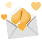 lettera d’amore + biscotto della fortuna