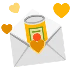 lettera d’amore + cibo in scatola