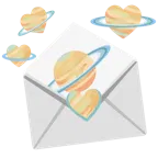lettera d’amore + pianeta con satellite
